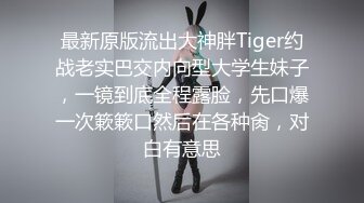 最新原版流出大神胖Tiger约战老实巴交内向型大学生妹子，一镜到底全程露脸，先口爆一次簌簌口然后在各种肏，对白有意思