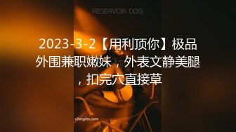 2023-3-2【用利顶你】极品外围兼职嫩妹，外表文静美腿，扣完穴直接草