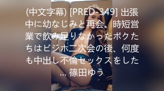 (中文字幕) [PRED-349] 出張中に幼なじみと再会。時短営業で飲み足りなかったボクたちはビジホ二次会の後、何度も中出し不倫セックスをした… 篠田ゆう